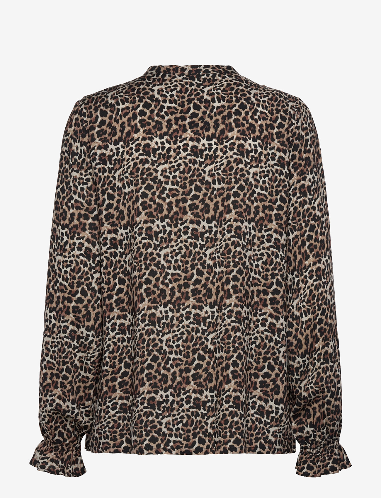 Rosemunde - RWElif LS Frill Shirt - langärmlige blusen - leopard print - 1