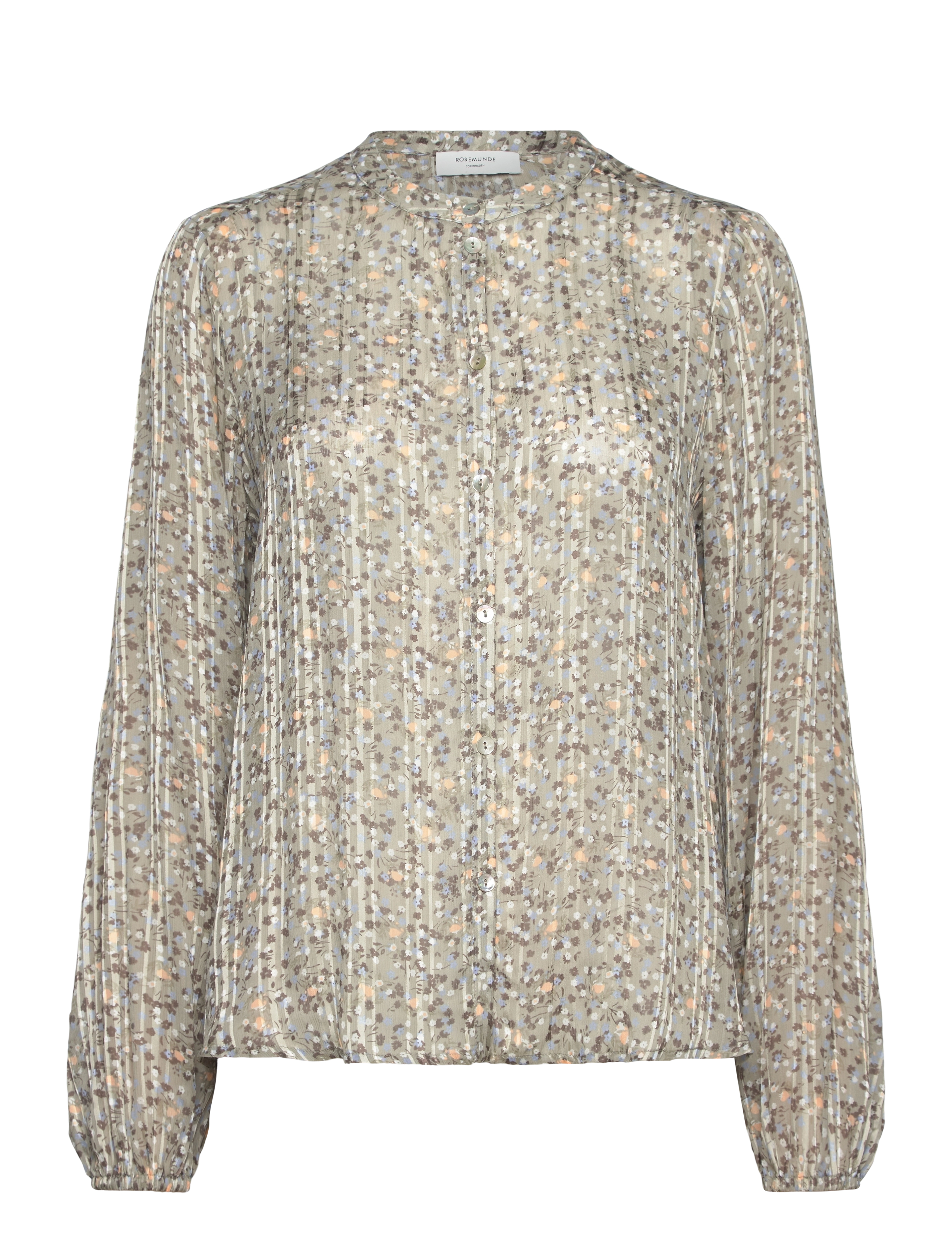 Rosemunde RWGloria LS Shirt - Skjorter - FULL BLOSSOM PRINT / cream