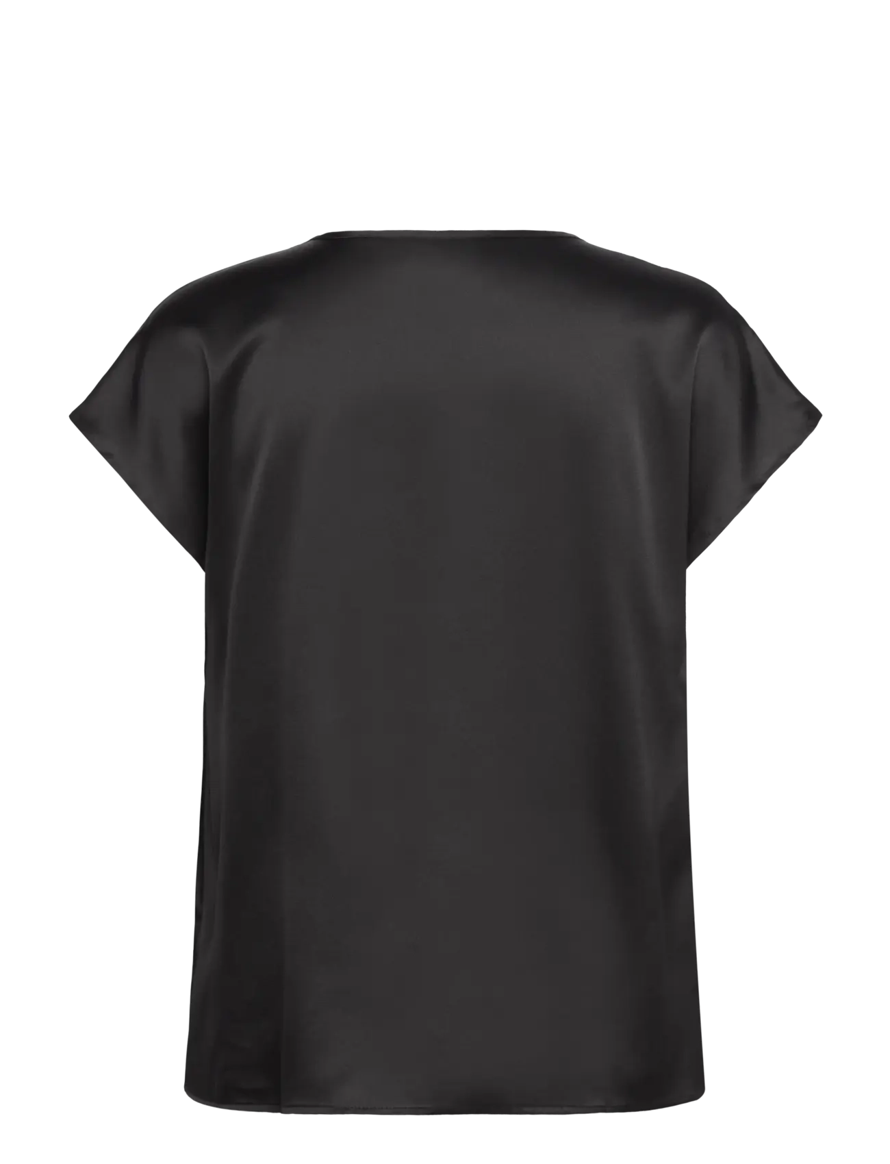 Rosemunde - RWJade Silk SS Blouse - kortærmede bluser - black - 1