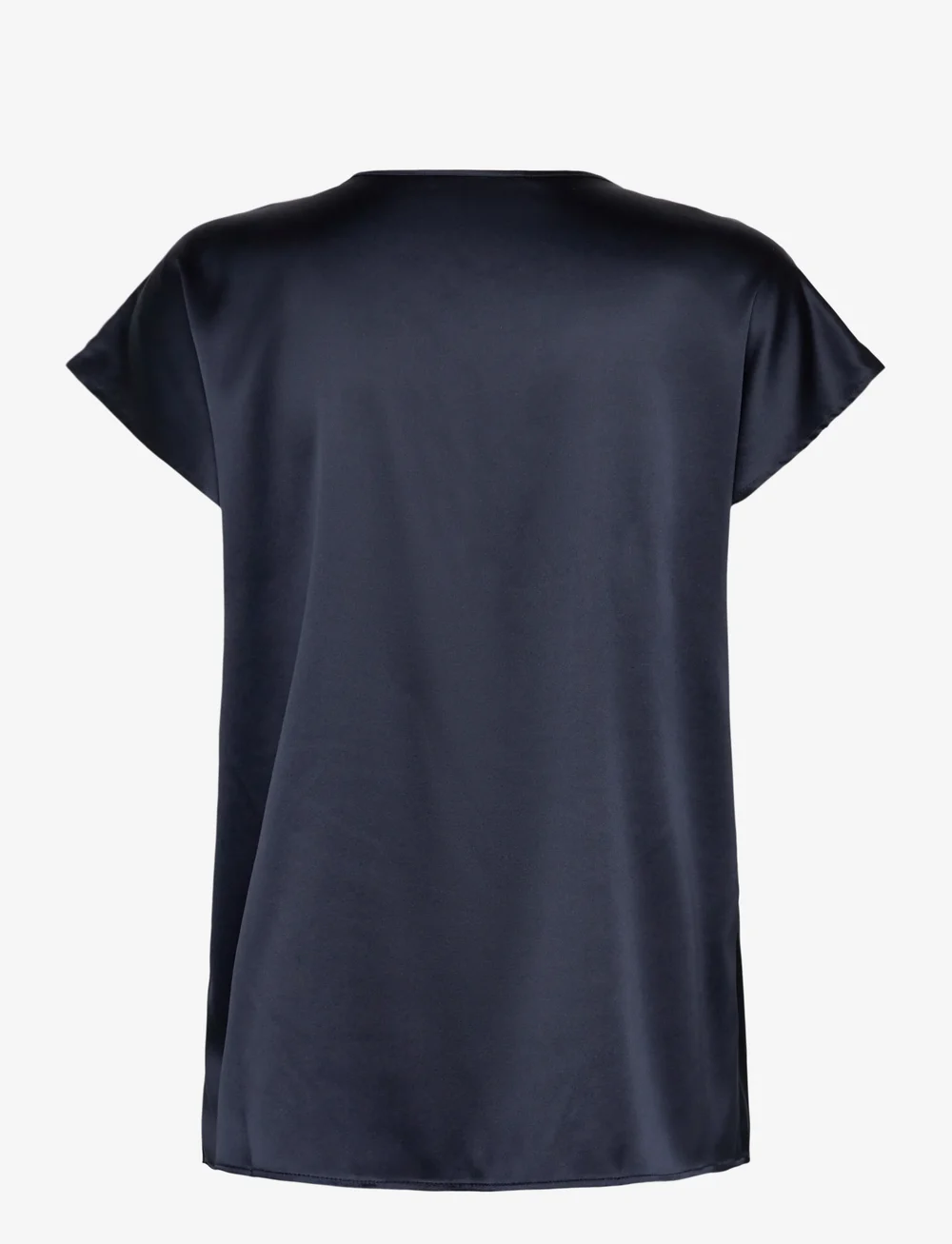 Rosemunde - RWJade Silk SS Blouse - kortærmede bluser - dark blue - 1