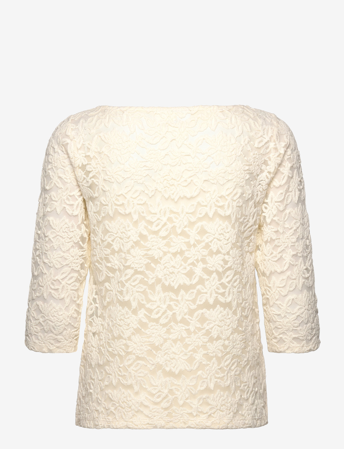 Rosemunde - RWDelicia 2/4 Boatneck T-shirt - long-sleeved tops - cloud dancer - 1