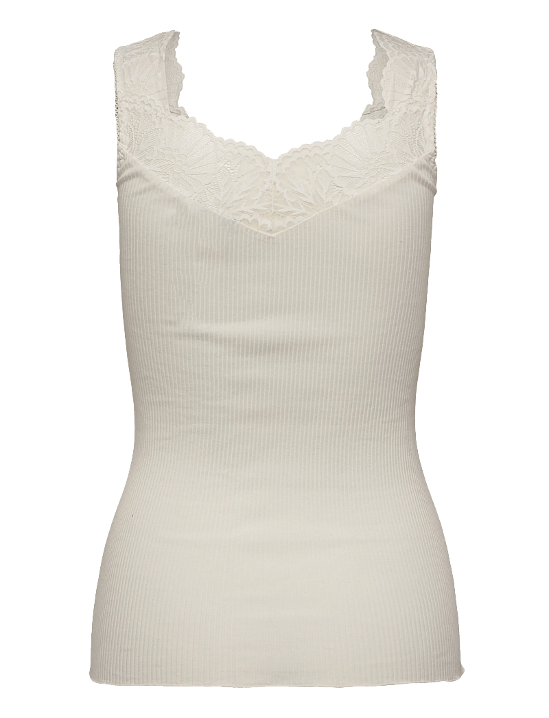 Rosemunde - RWBeatha SL Lace Top - hihattomat topit - ivory - 2