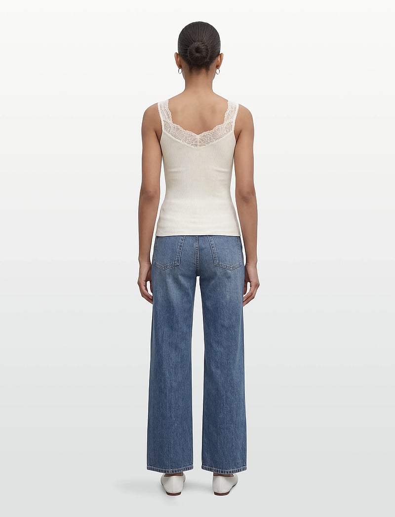 Rosemunde - RWBeatha SL Lace Top - hihattomat topit - ivory - 4