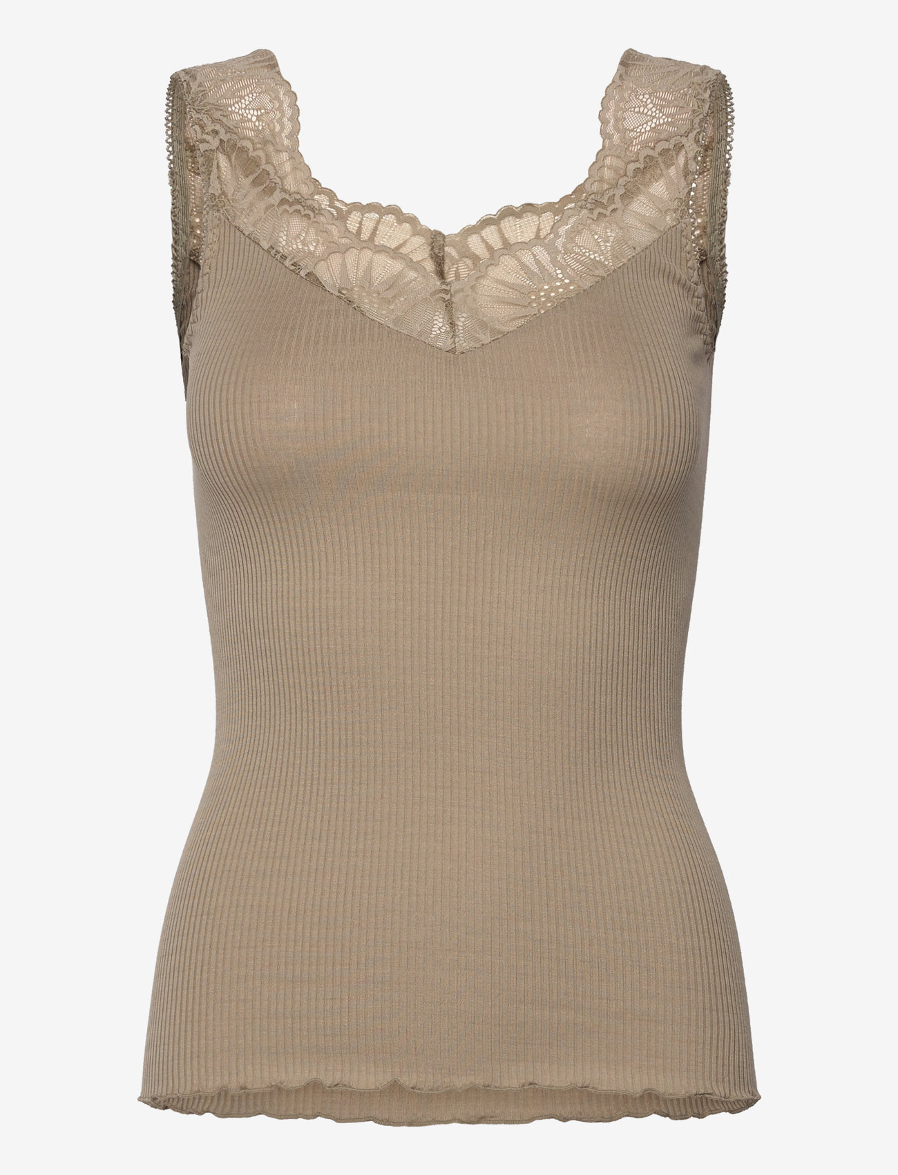 Rosemunde - RWBeatha Silk SL Lace Top - Ärmellose tops - laurel oak - 1