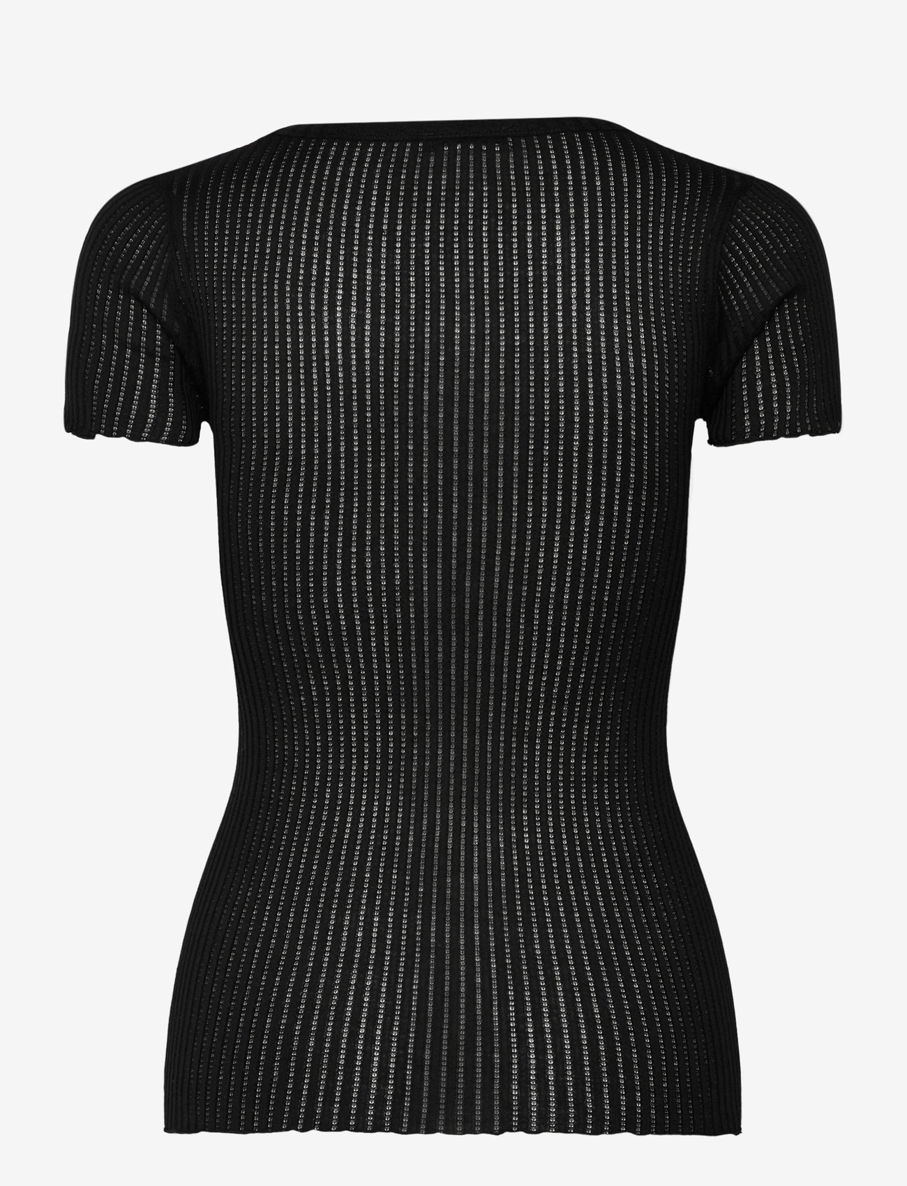 Rosemunde - RWBelize SS V-Neck T-shirt - t-shirts - black - 2