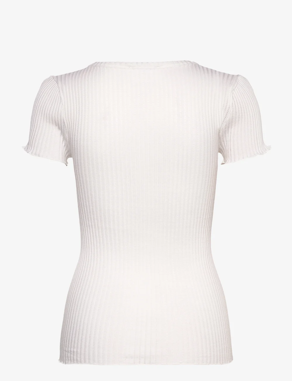 Rosemunde - RWBelize SS V-Neck T-shirt - t-shirts - new white - 1