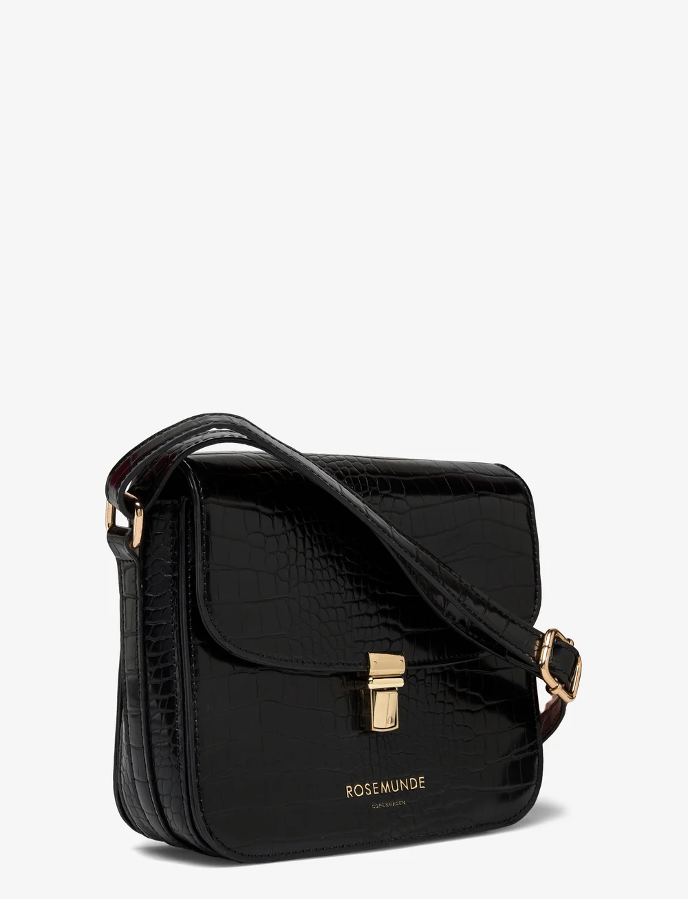 Rosemunde - RBMonroe Strap Bag - crossbody bags - croco black - 2