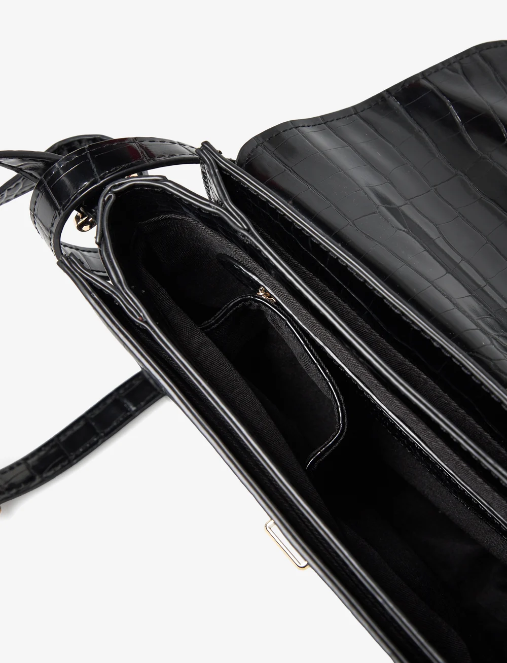 Rosemunde - RBMonroe Strap Bag - crossbody bags - croco black - 3