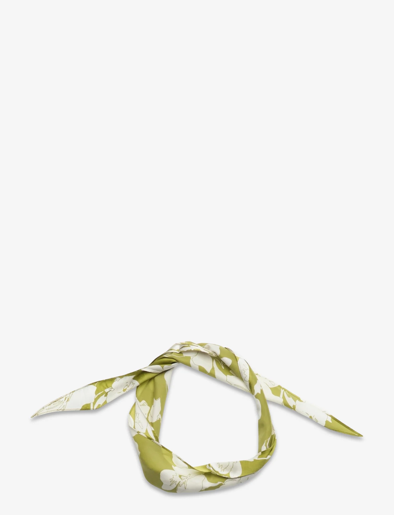 Rosemunde - RHJoan Diamond scarf - lette skjerf - flower moss print - 0