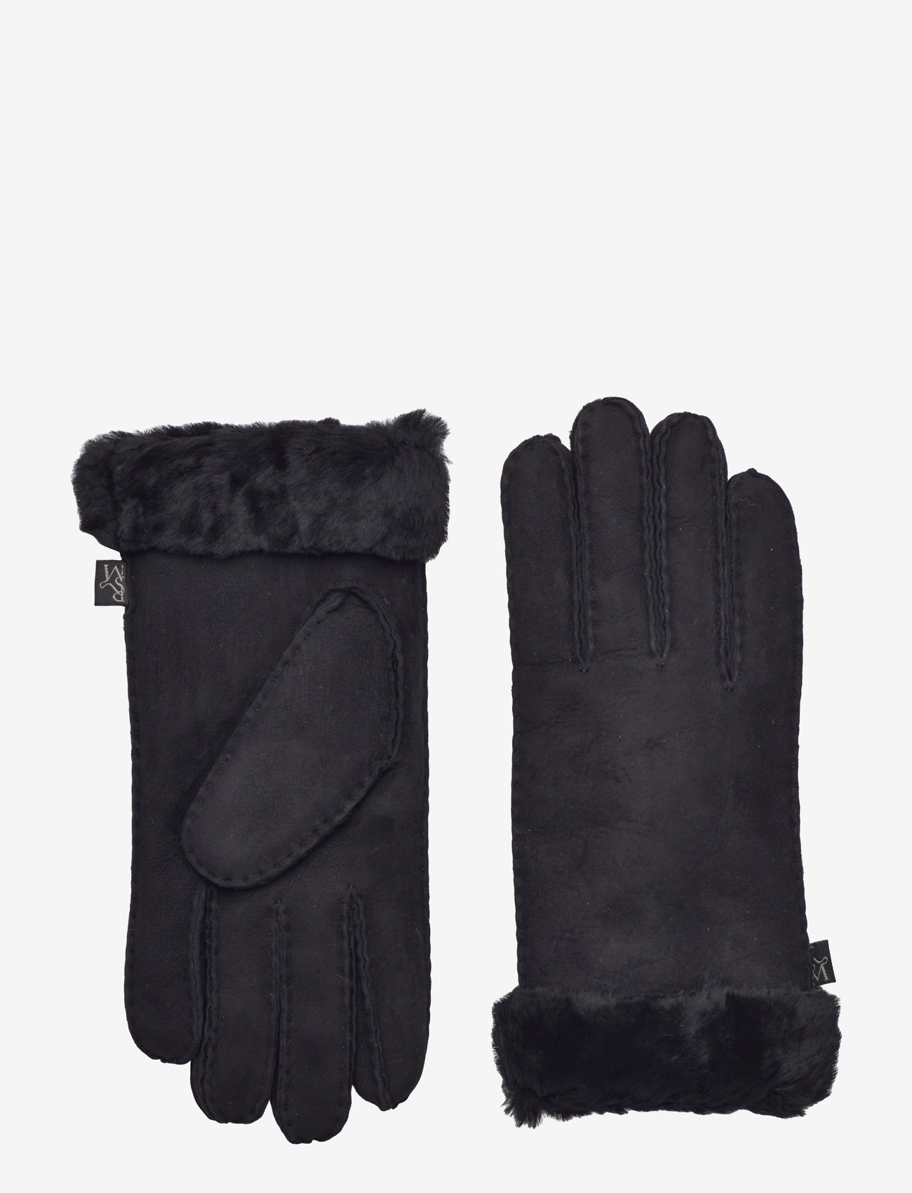 Rosemunde - RHSydney Shearling Gloves - accessories - black - 0