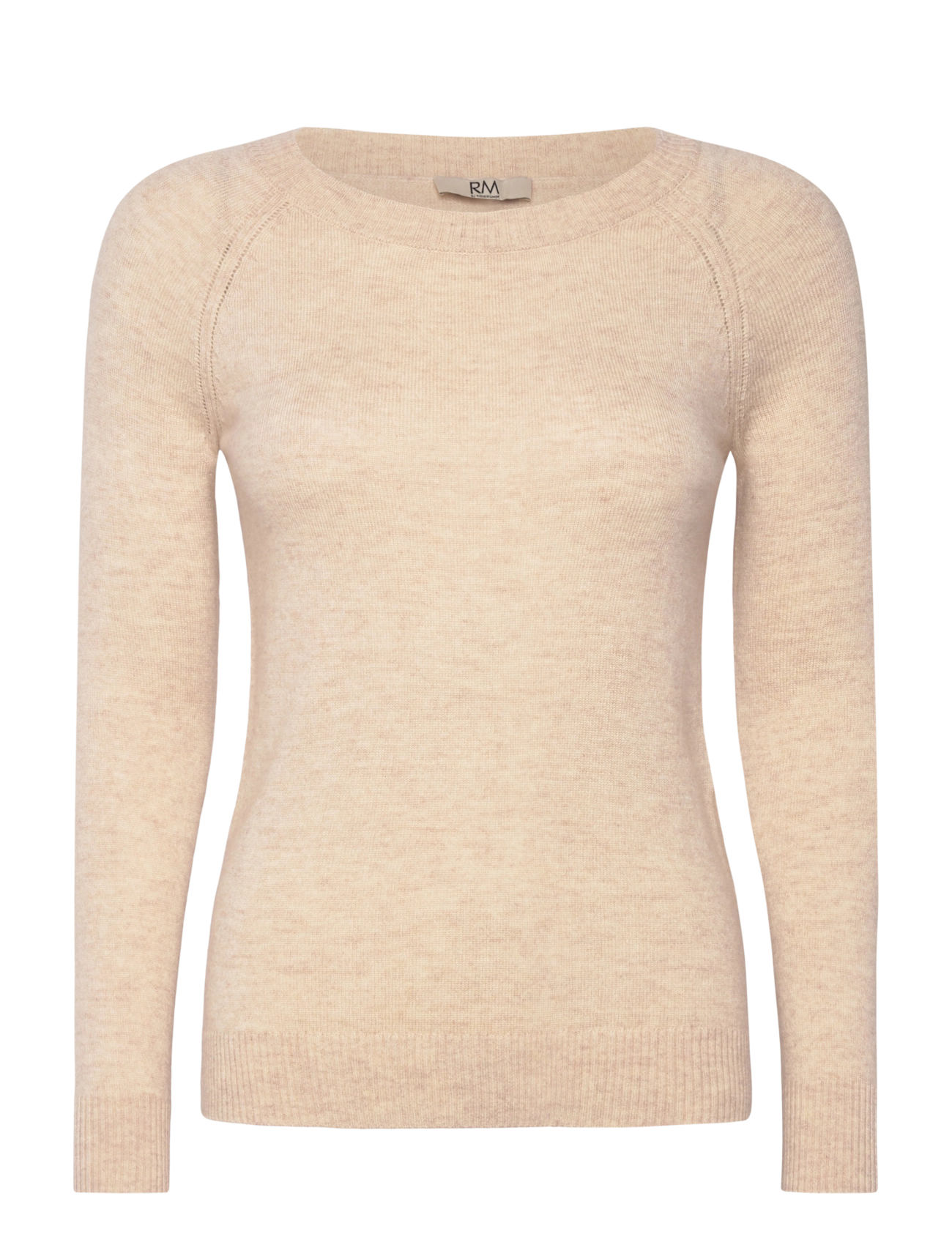 Rosemunde RMWSofia wool crew-neck knit - Strickmode - LIGHT SAND MELANGE / cream