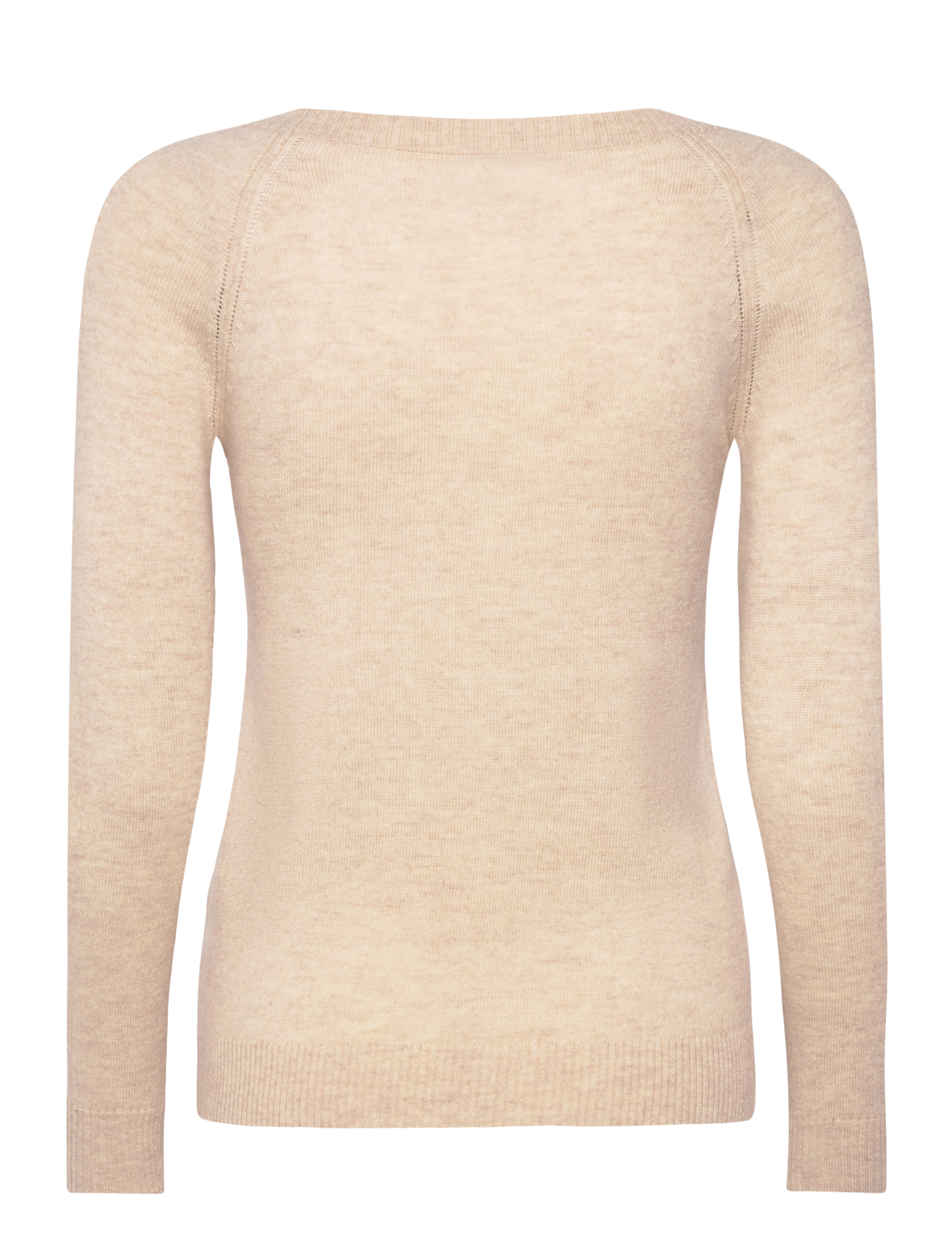 Rosemunde - RMWSofia wool crew-neck knit - trøjer - light sand melange - 2
