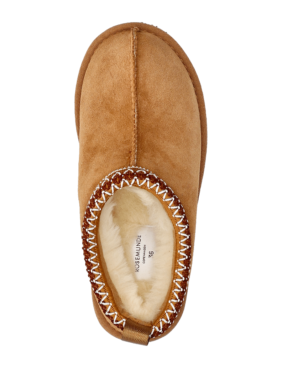 Rosemunde - RWBrisbane Shearling slippers embro - alltags-style - almond - 4