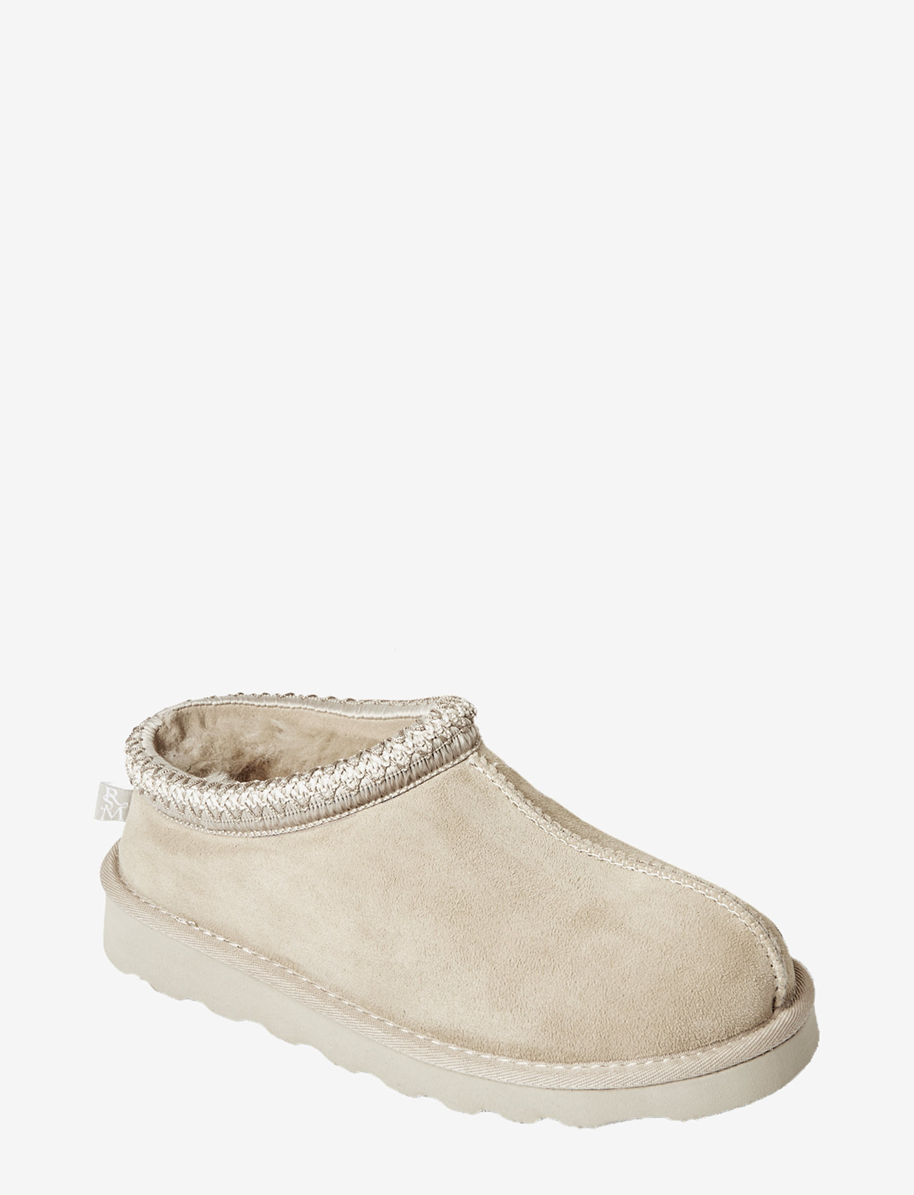 Rosemunde - RWBrisbane Shearling slippers embro - hverdags stil - taupe - 1
