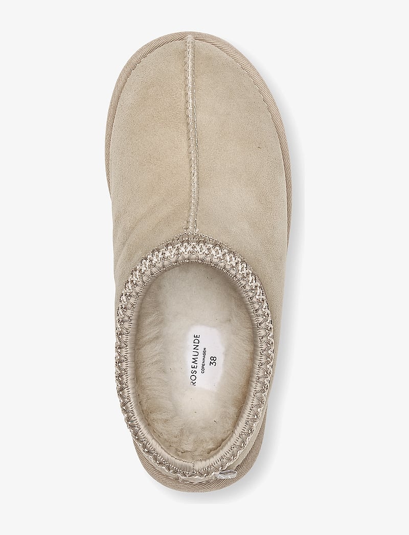 Rosemunde - RWBrisbane Shearling slippers embro - alltags-style - taupe - 3