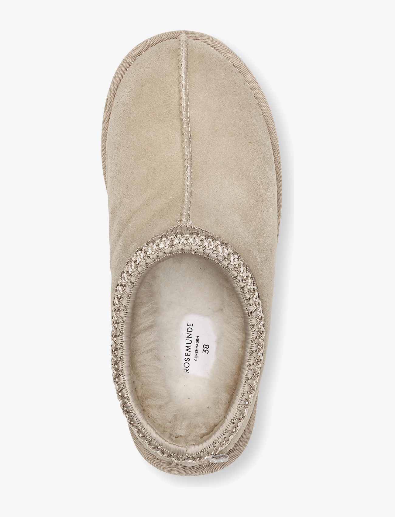 Rosemunde - RWBrisbane Shearling slippers embro - everyday style - taupe - 3