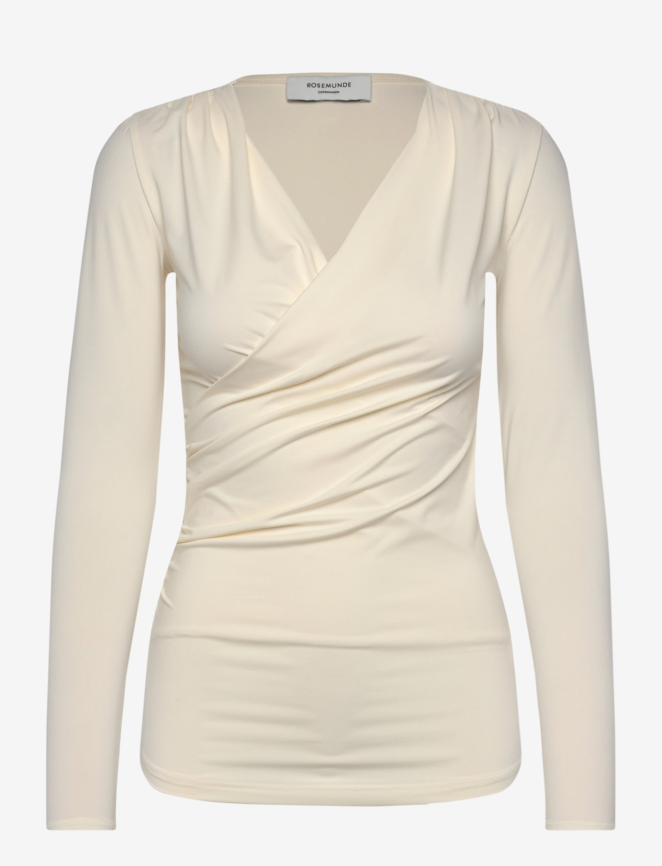 Rosemunde - RWSBillie LS v-neck - langærmede toppe - ivory - 0