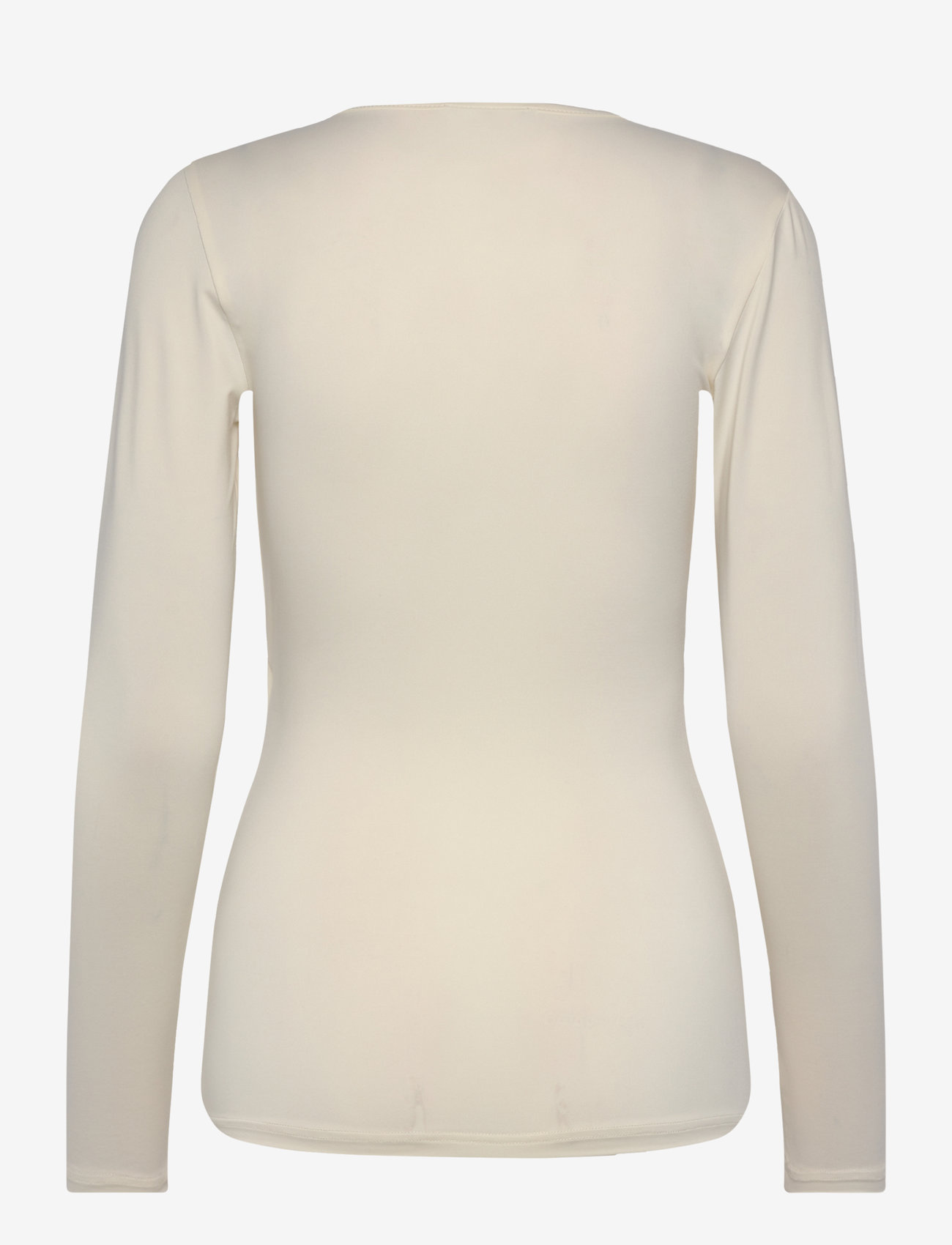 Rosemunde - RWSBillie LS v-neck - langærmede toppe - ivory - 1