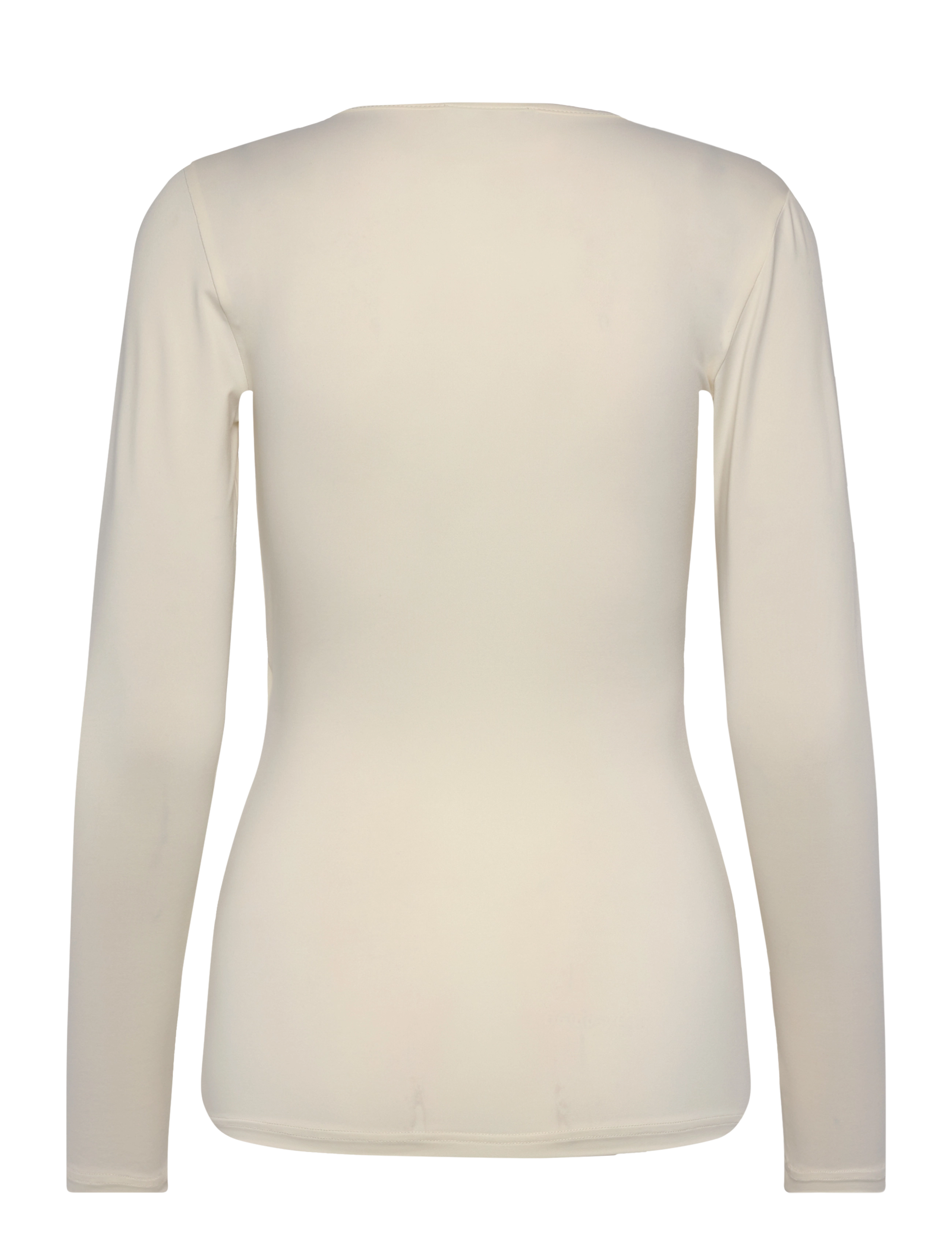 Rosemunde - RWSBillie LS v-neck - langærmede toppe - ivory - 1