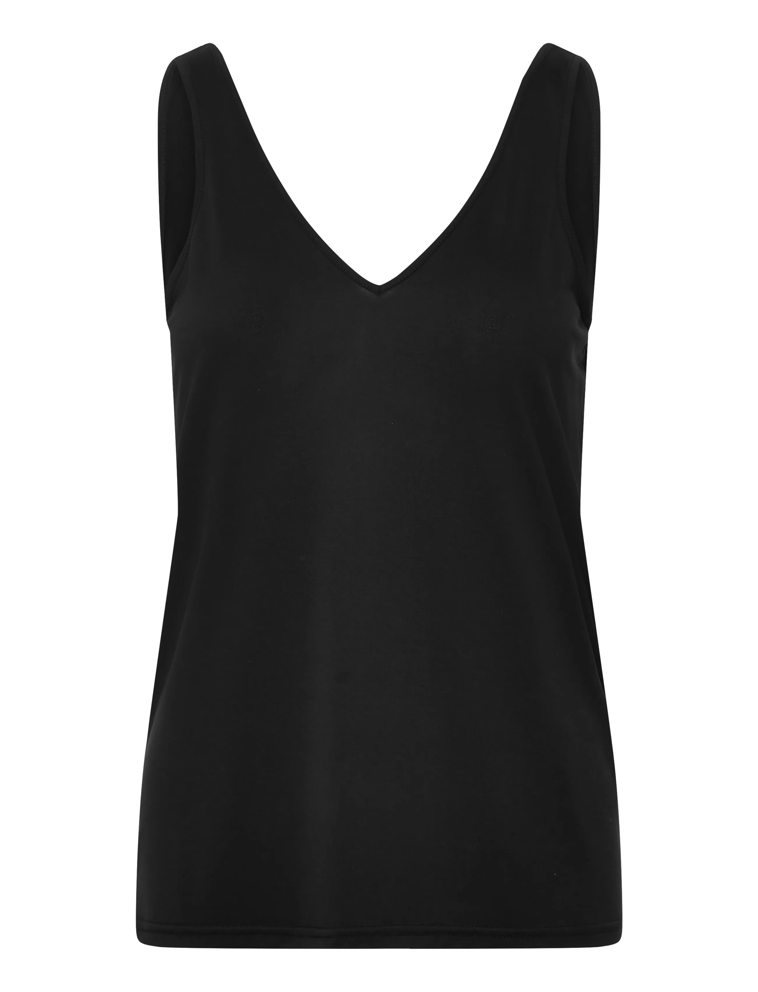 Rosemunde RWElma SL V-Neck Top - T-Shirts & Tops - BLACK / black