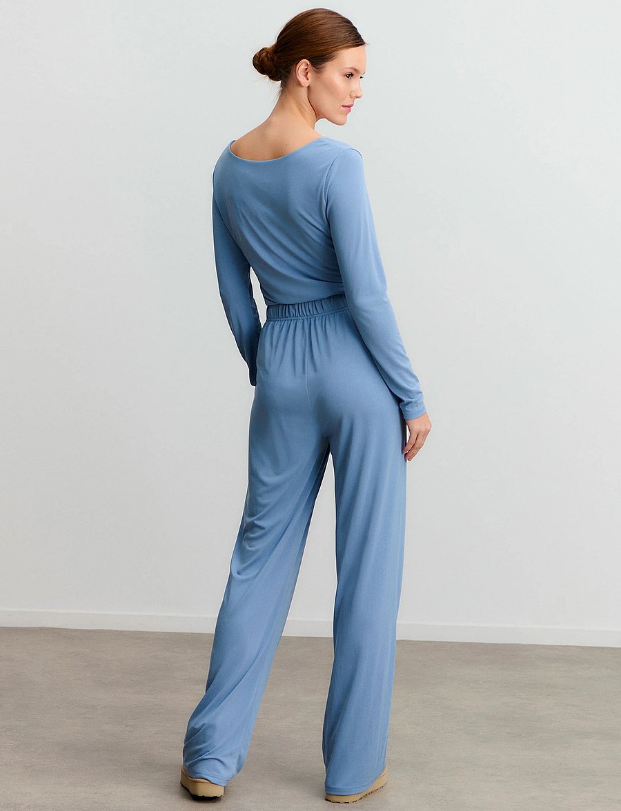 Rosemunde - RWElma Modal MW Trousers - natbukser - infinity - 3