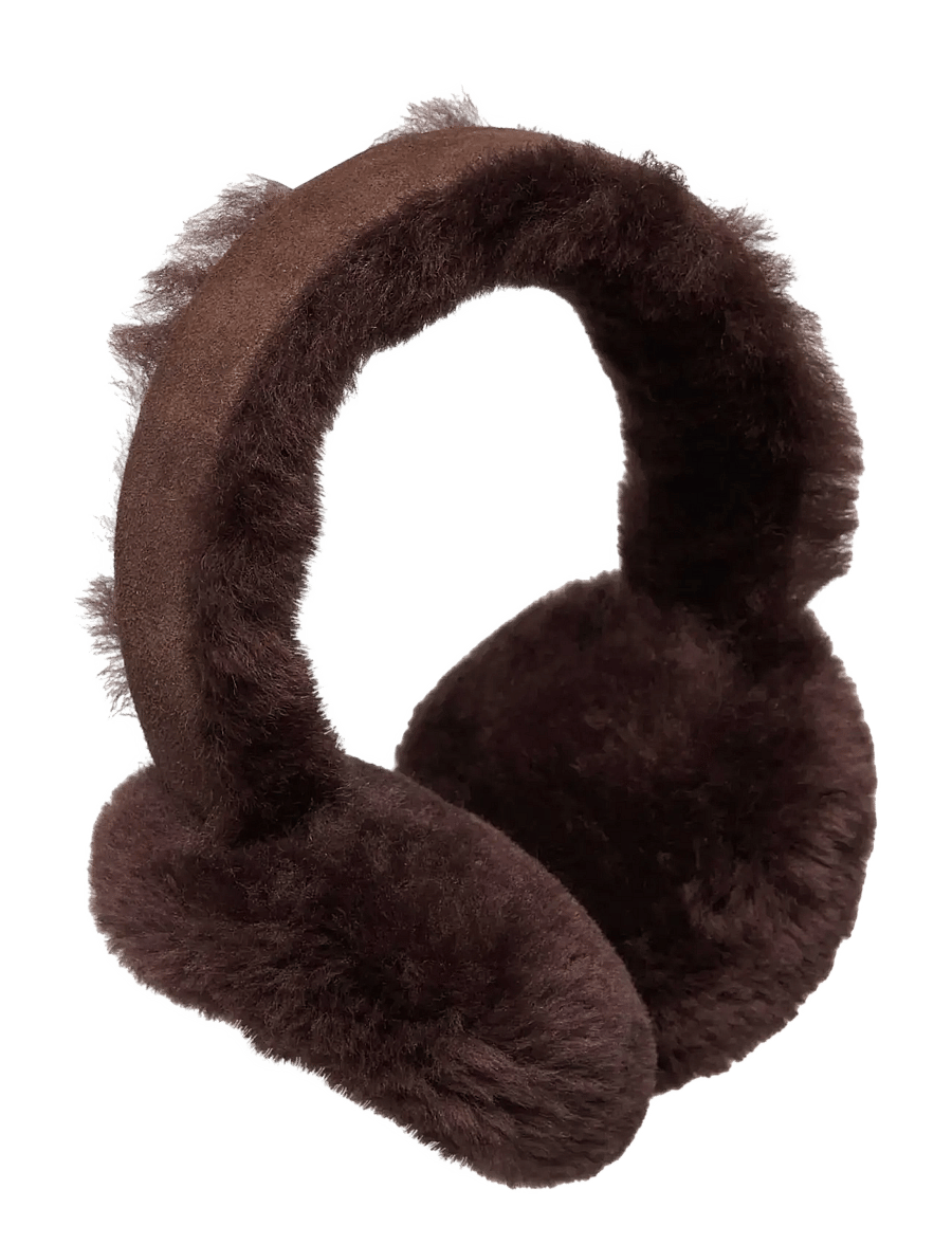 Rosemunde - RHSydney Shearling Ear Warmers - hatte - coffee brown - 0