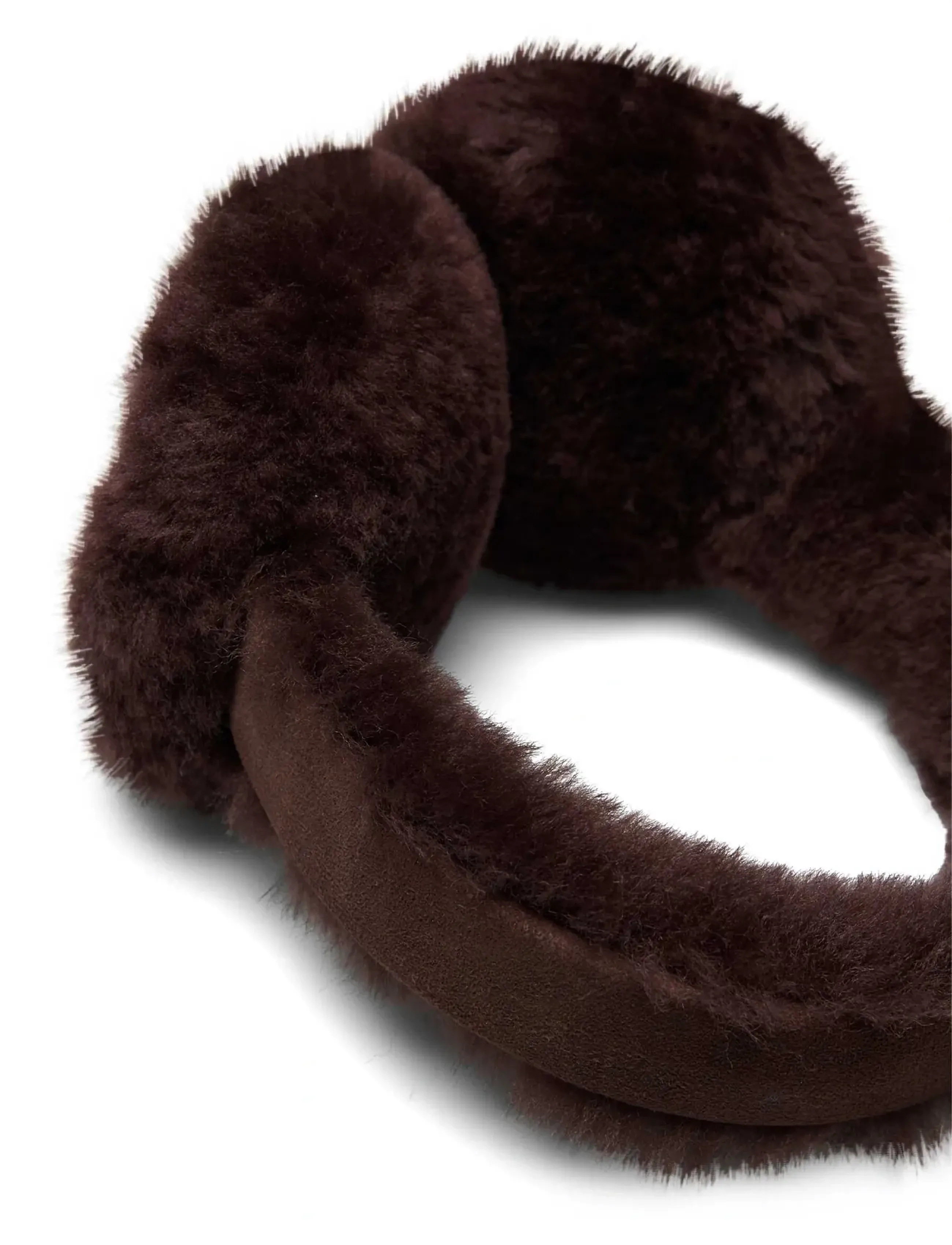 Rosemunde - RHSydney Shearling Ear Warmers - coffee brown - 1