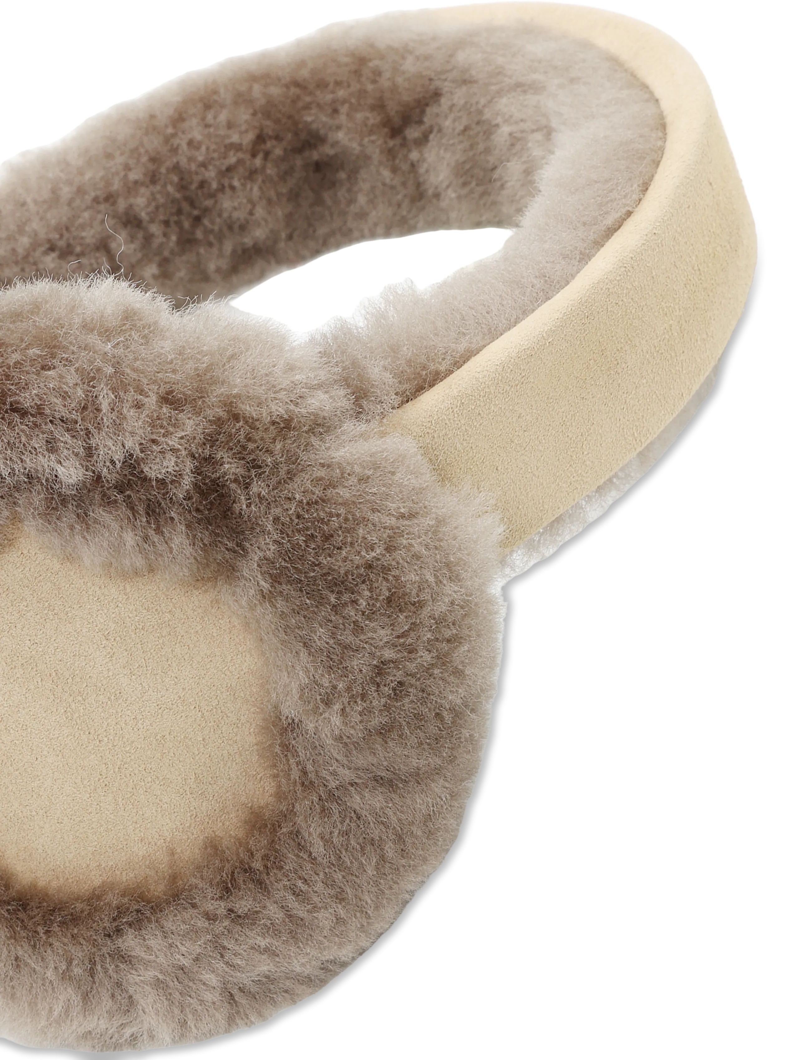 Rosemunde - RHSydney Shearling Ear Warmers - hüte - taupe - 1