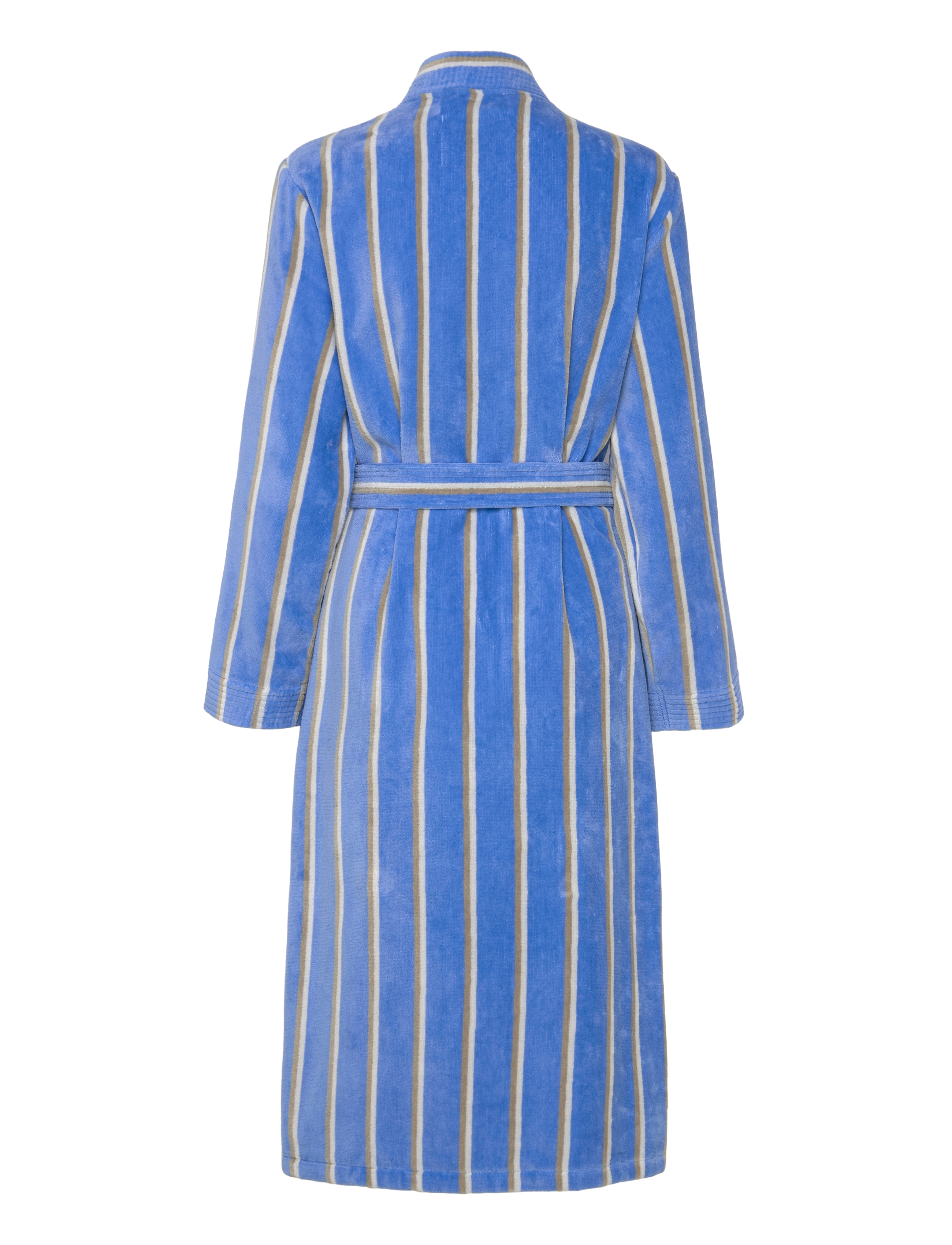 Rosemunde - RWAdamo Striped Robe - beach blue stripe print - 1