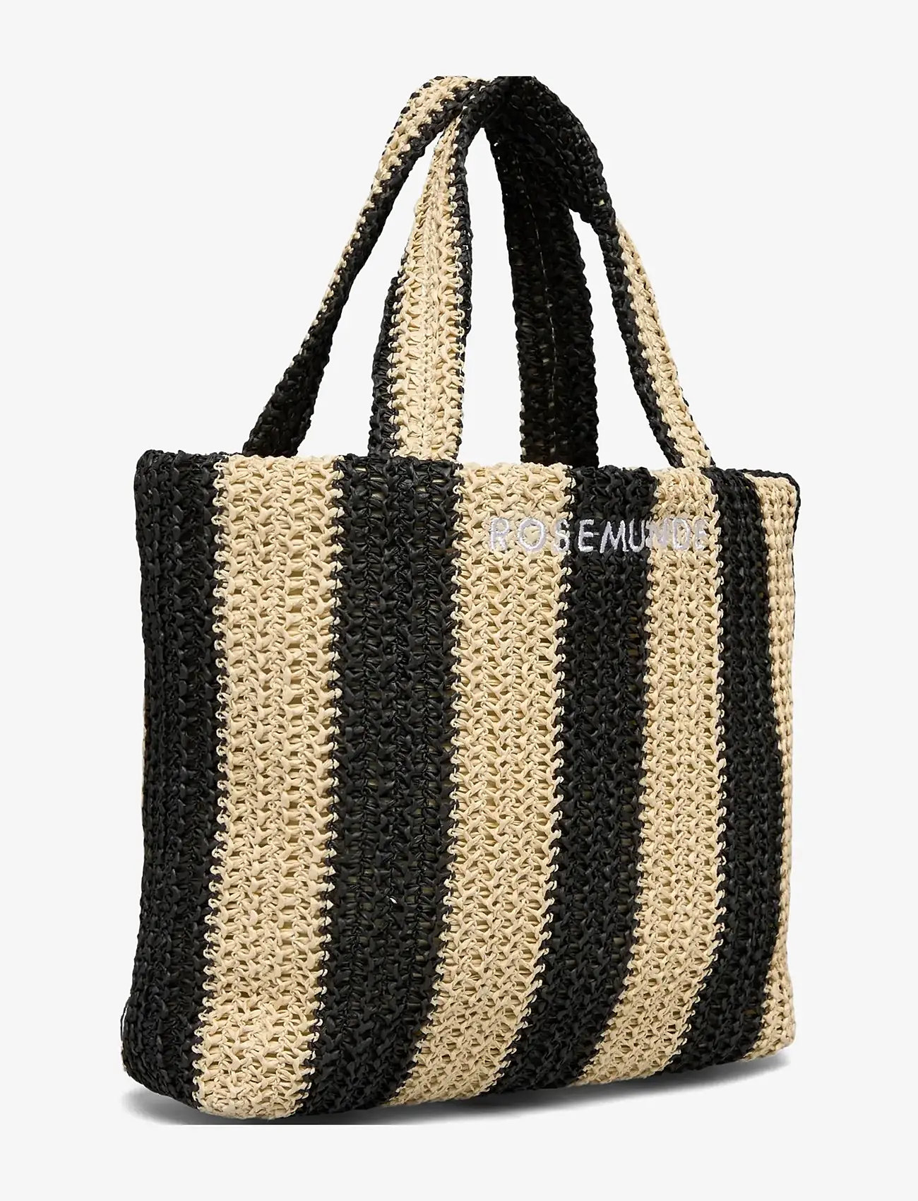 Rosemunde - RBAlva Small Handbag - strandväskor - solid nature w/black stripe - 3