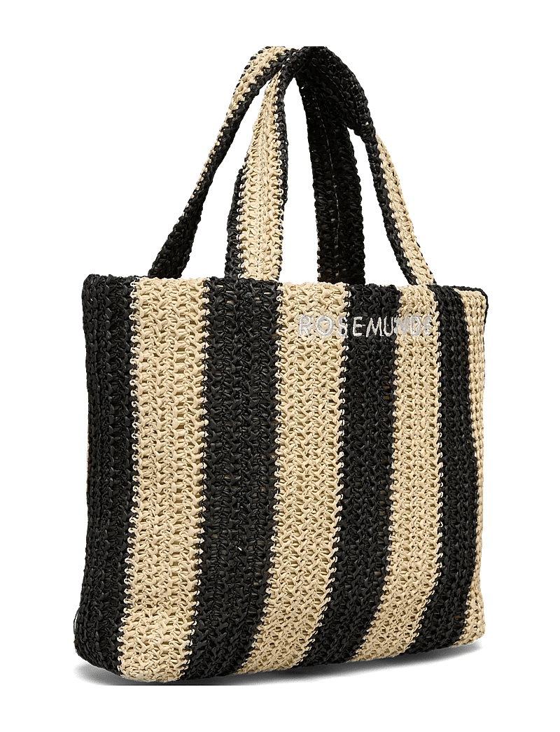 Rosemunde - RBAlva Small Handbag - strandväskor - solid nature w/black stripe - 3