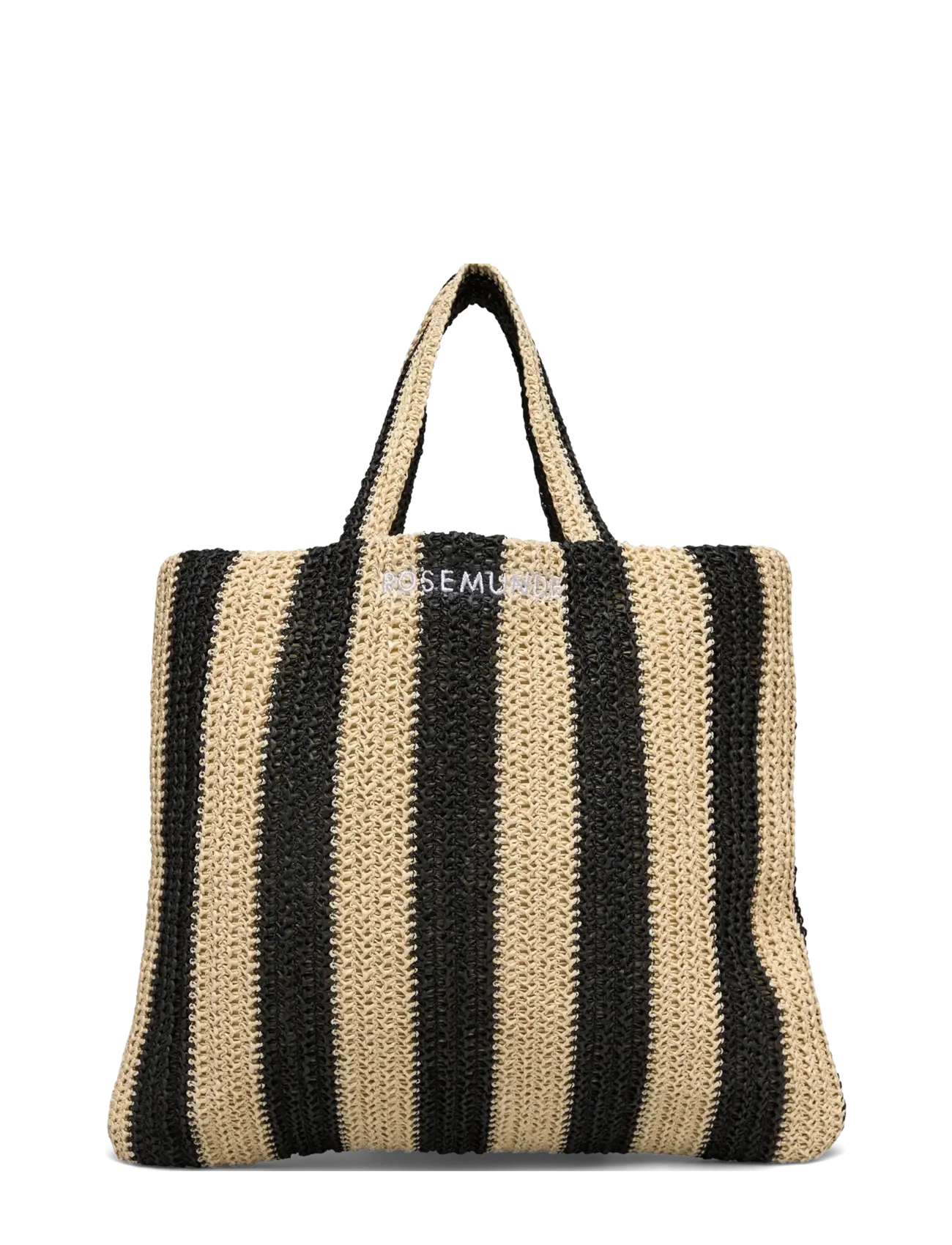 RBAlva Medium handbag - SOLID NATURE W/BLACK STRIPE