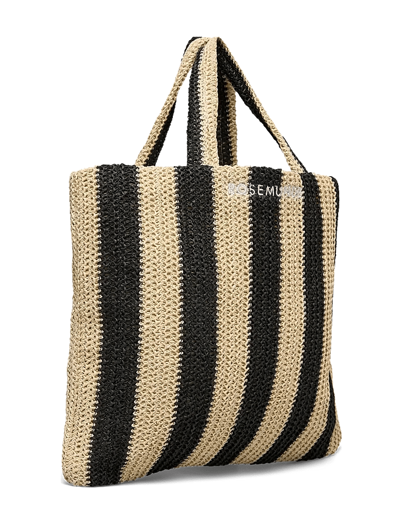 Rosemunde - RBAlva Medium handbag - rannakotid - solid nature w/black stripe - 3