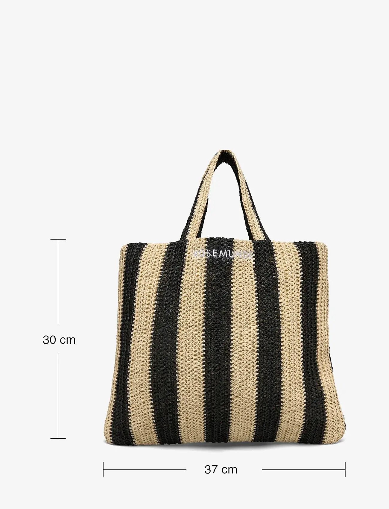 Rosemunde - RBAlva Medium handbag - sacs de plage - solid nature w/black stripe - 5