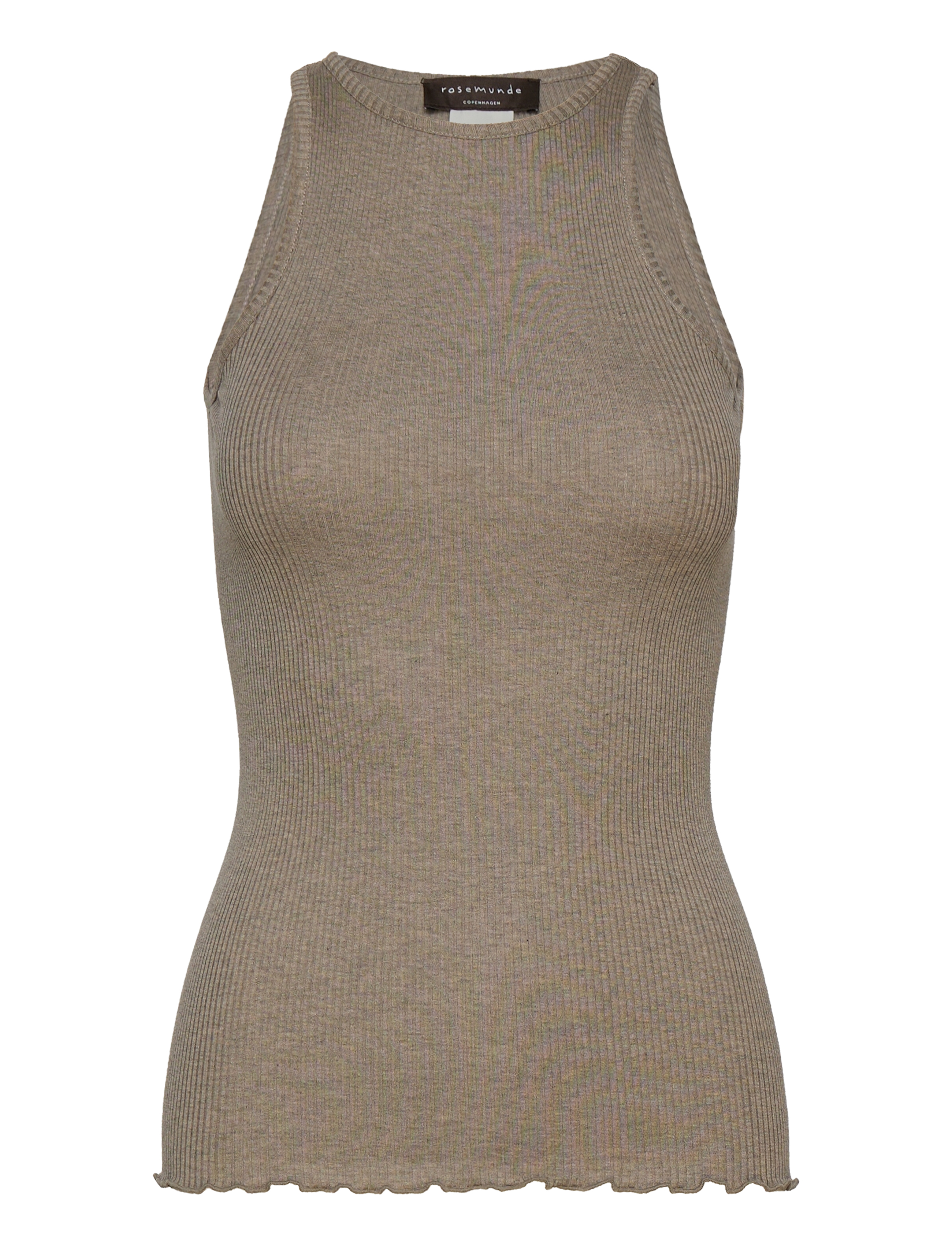 Rosemunde - Silk top - brown melange - 0