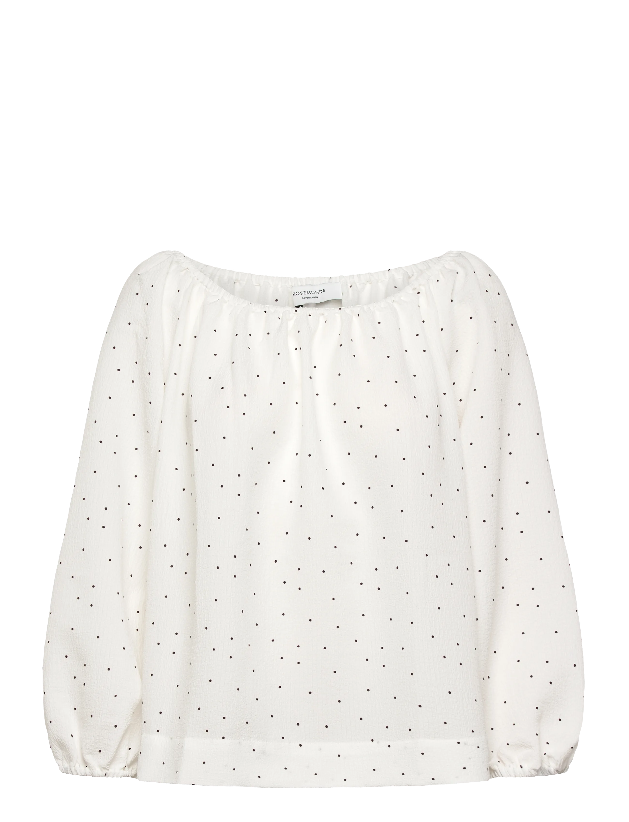 Rosemunde RWKendall 3/4 Blouse - Bluser & Skjorter - RANDOM DOT PRINT / white