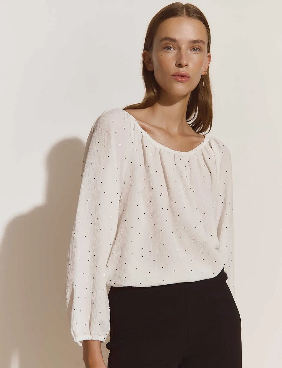 Rosemunde - RWKendall 3/4 Blouse - pikkade varrukatega pluusid - random dot print - 0