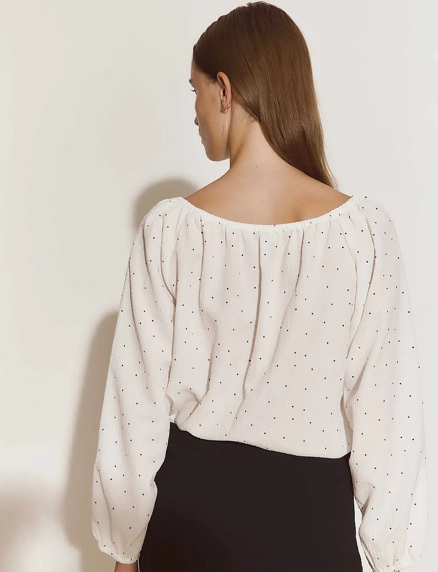 Rosemunde - RWKendall 3/4 Blouse - pikkade varrukatega pluusid - random dot print - 4