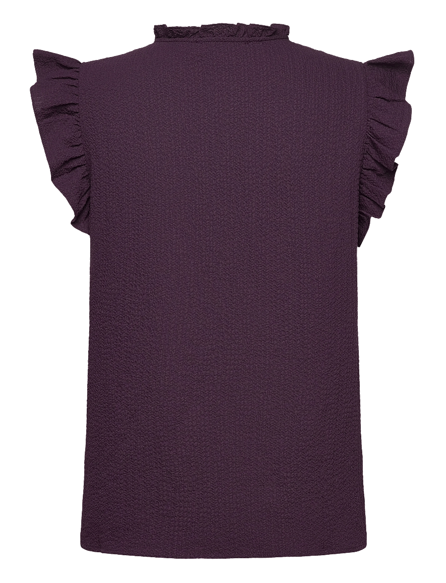 Rosemunde - RWKendall SL Regular Blouse - Ærmeløse bluser - plum perfect - 1