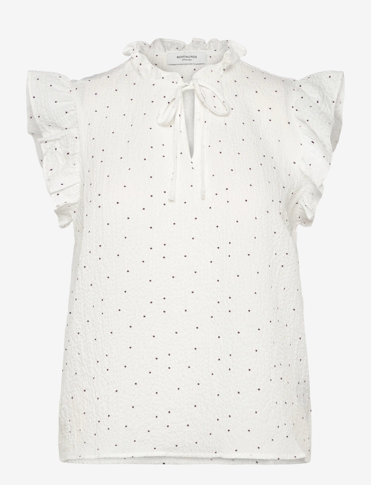 Rosemunde - RWKendall SL Regular Blouse - sleeveless blouses - random dot print - 0