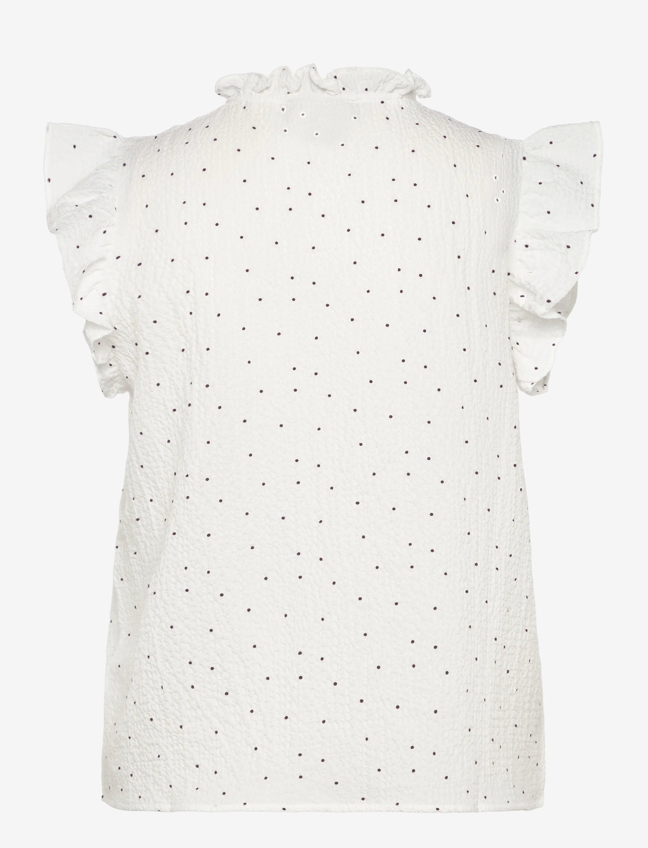 Rosemunde - RWKendall SL Regular Blouse - sleeveless blouses - random dot print - 1