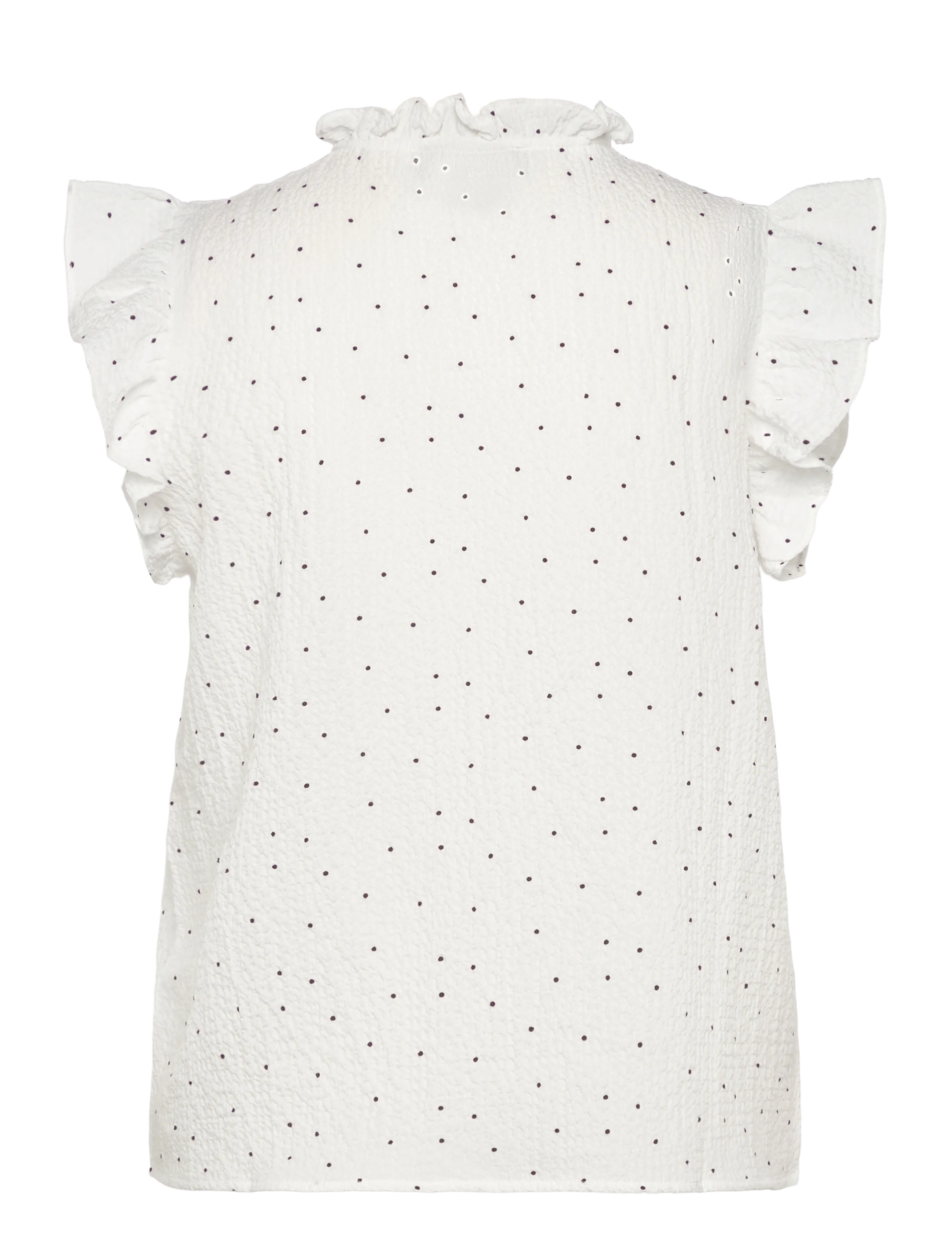 Rosemunde - RWKendall SL Regular Blouse - ermeløse bluser - random dot print - 1