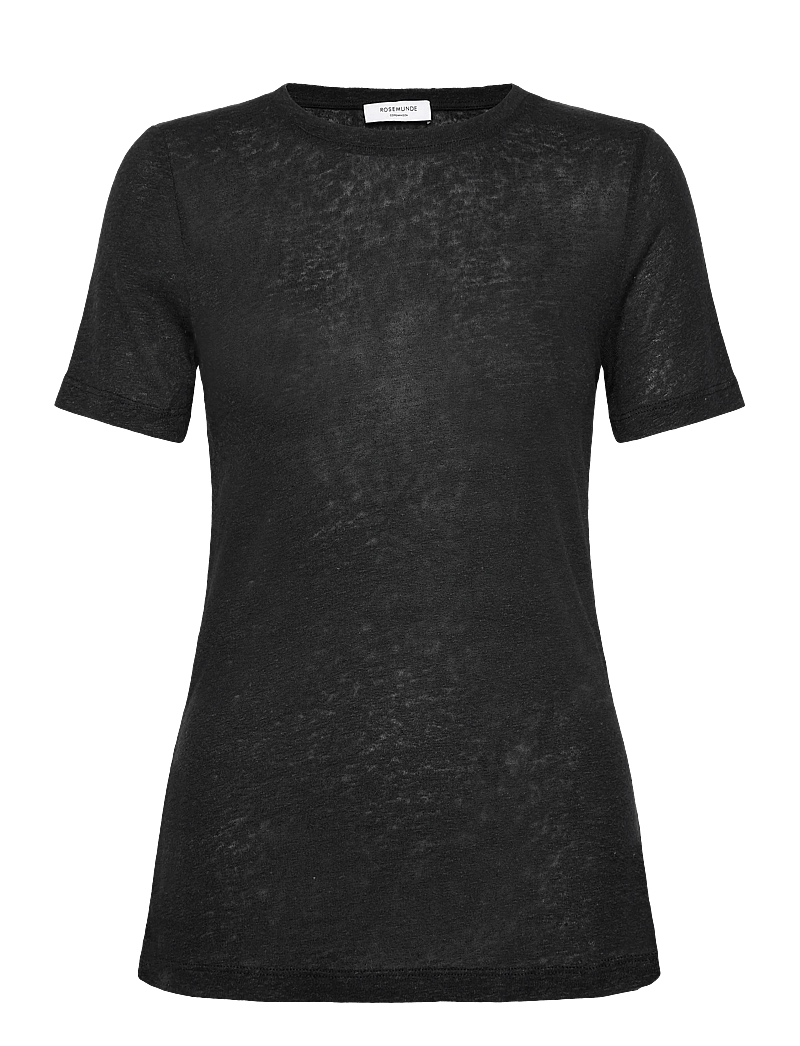Rosemunde - RWAmina SS Regular T-shirt - t-shirts - black - 0