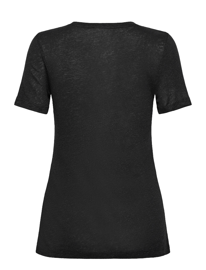 Rosemunde - RWAmina SS Regular T-shirt - t-shirts - black - 1