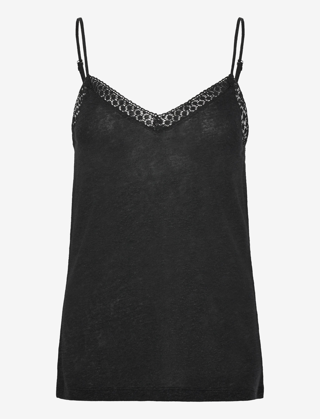 Rosemunde - RWAmina SL Regular Strap Top - linnen - black - 0