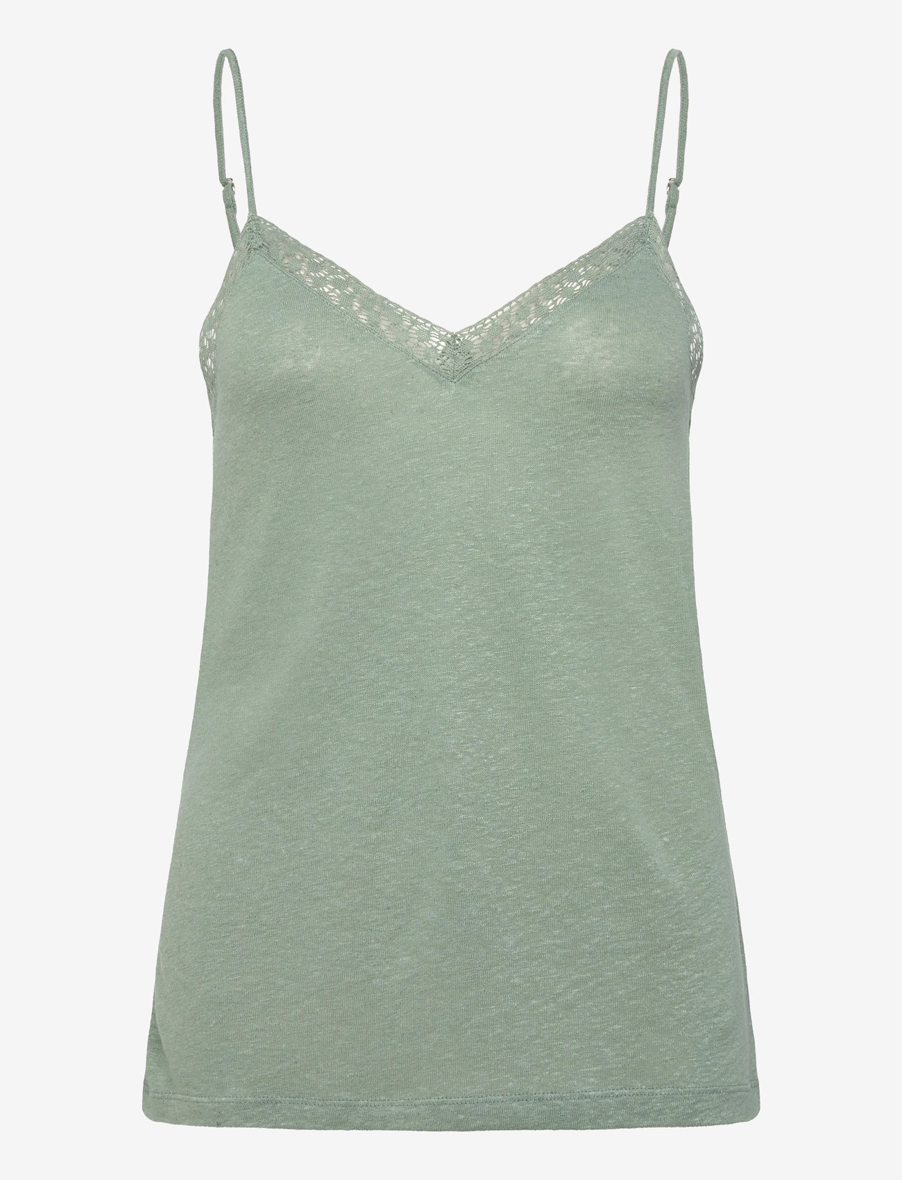Rosemunde - RWAmina SL Regular Strap Top - tanktops - chinois green - 0