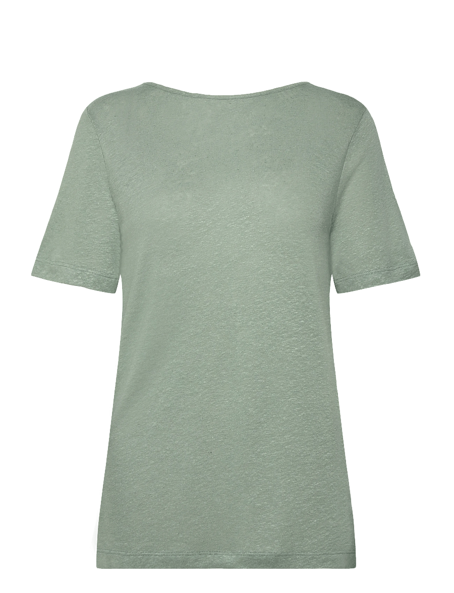 Rosemunde - RWAmina SS Regular Lace T-shirt - t-shirts - chinois green - 1