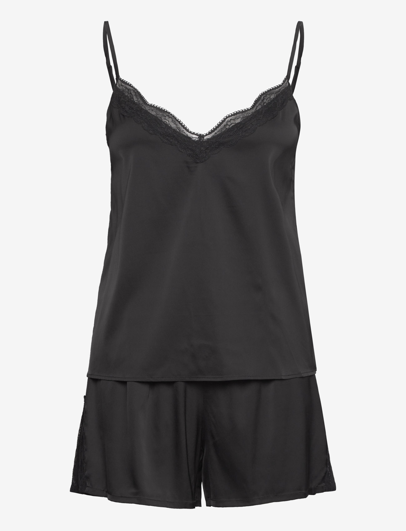 Rosemunde - RHJasmine Silk Blend Woven Nightset - christmas pyjamas - black - 0