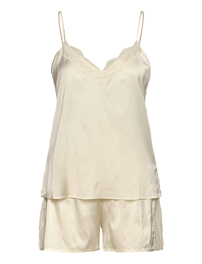 Jasmine Silk Blend Woven Nightset - Pyjamas