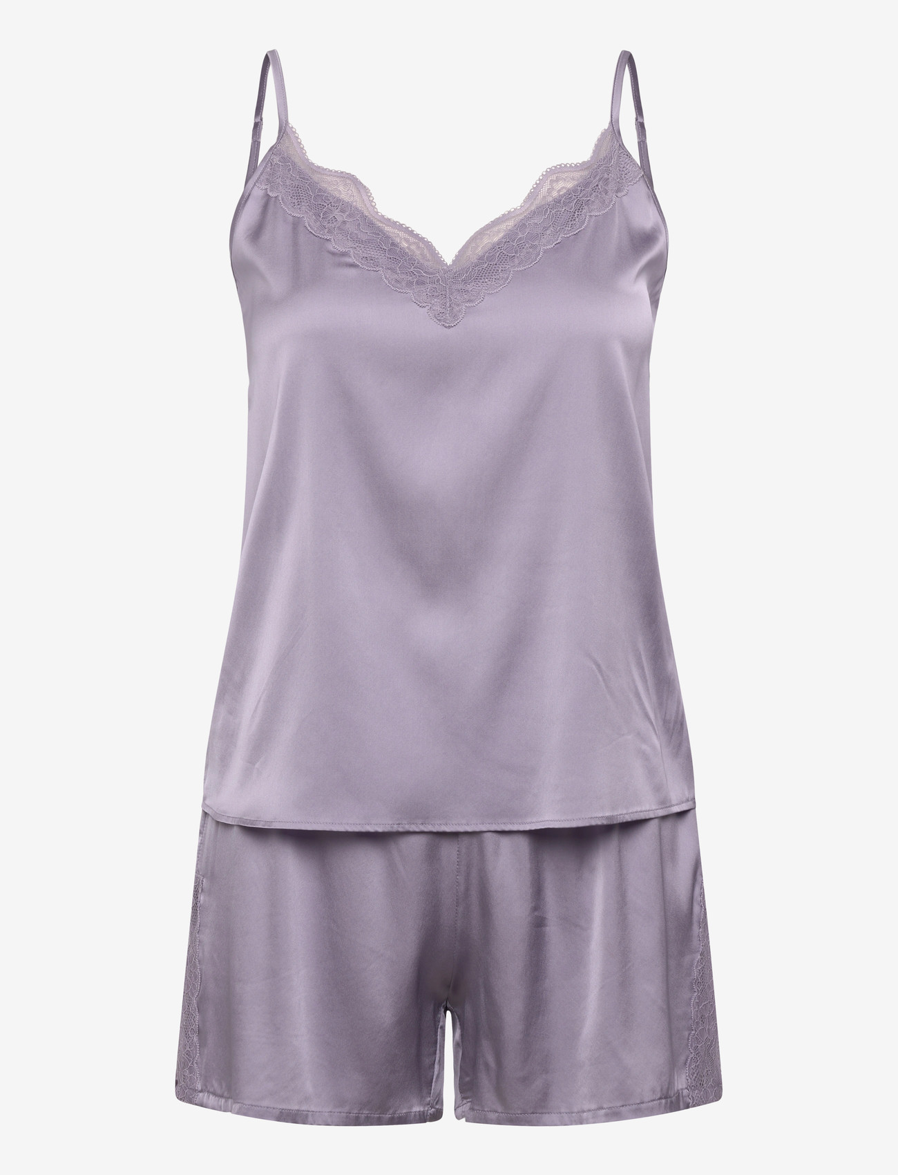 Rosemunde - RHJasmine Silk Blend Woven Nightset - pyjamas - lavender grey - 0